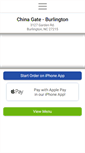 Mobile Screenshot of chinagateburlington.com